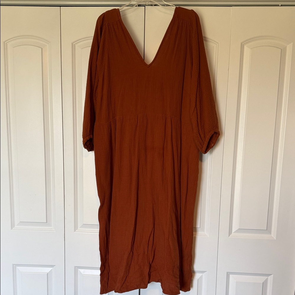 Madewell V-Neck Midi Dress
